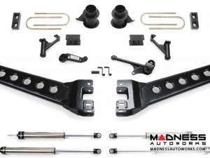 Dodge Ram 3500 5" Radius Arm System w/ Coil Spacers & Dirt Logic 2.25 Shocks by Fabtech (2013 - 2017) 4WD