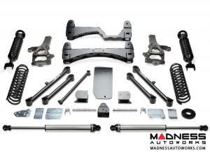 Dodge Ram 1500 6" Performance System w/ Dirt Logic 2.5 Front Coilovers Rear 2.25 Shocks by Fabtech (2013 - 2016) 4WD