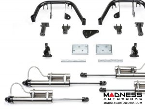 Ford F-250/ 350 10" Multiple Front Shock System w/ Dirt Logic 2.25 Resi Shocks by Fabtech - 4WD (2011 - 2016)