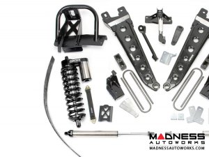 Ford F-250 8" Radius Arm ADD-A-Leaf System w/ Dirt Logic 4.0 Resi Front Coilovers and Rear 2.25 Shocks by Fabtech (2011 - 2016) 4WD - With Factory Overload