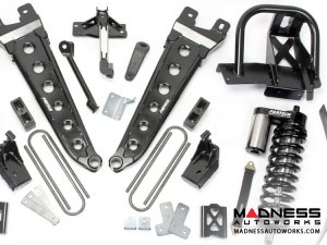 Ford F-250 8" Radius Arm ADD-A-Leaf System w/ Dirt Logic 4.0 Resi Front Coilovers and Rear 2.25 Shocks by Fabtech (2011 - 2016) 4WD - With Factory Overload