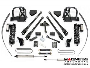 Ford F-250 8" 4 Link ADD-A-Leaf System w/ Dirt Logic 4.0 SS Coilovers by Fabtech (2011 - 2016) 4WD w/ Factory Overload