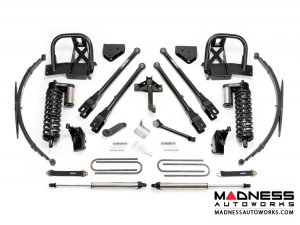 Ford F-250/ 350 8" 4 Link System w/ Dirt Logic Front 4.0 Resi Coilovers and Rear 2.25 Dirt Logic Shocks by Fabtech (2011 - 2016) 4WD