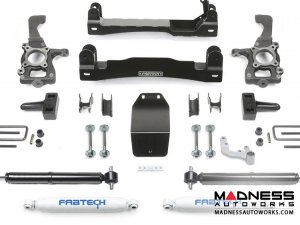 Ford F-150 4" Basic System w/ Rear Performance Shocks by Fabtech - 4WD (2015 - 2017)