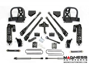 Ford F-250 6" 4 Link System w/ Dirt Logic Front 4.0 Resi Coilovers and Rear 2.25 Dirt Logic Shocks by Fabtech (2011 - 2016) 4WD