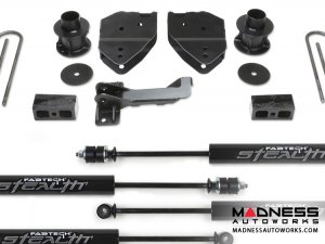 Ford F-250/ 350 4" Budget System w/ Stealth Shocks by Fabtech (2017) 4WD