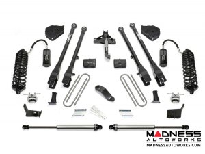 Ford F-250/ 350 6" 4 Link System w/ Dirt Logic Front 4.0 Resi Coilovers and Rear 2.25 Dirt Logic Shocks by Fabtech (2017-2022) 4WD