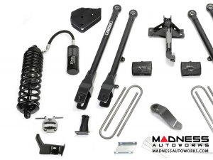 Ford F-250/ 350 6" 4 Link System w/ Dirt Logic Front 4.0 Resi Coilovers and Rear 2.25 Dirt Logic Shocks by Fabtech (2017-2022) 4WD