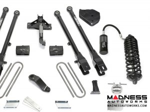Ford F-250/ 350 6" 4 Link System w/ Dirt Logic Front 4.0 Resi Coilovers and Rear 2.25 Dirt Logic Shocks by Fabtech (2017-2022) 4WD