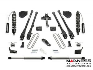 Ford F-250/ 350 6" 4 Link System w/ Dirt Logic Front 2.5 Resi Coilovers and Rear 2.25 Dirt Logic Shocks by Fabtech (2017) 4WD