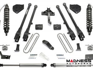 Ford F-250/ 350 6" 4 Link System w/ Dirt Logic Front 2.5 Resi Coilovers and Rear 2.25 Dirt Logic Shocks by Fabtech (2017) 4WD