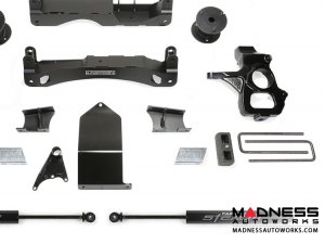 GMC Sierra 1500 4" Basic Cross Member System w/ Stealth Shocks by Fabtech - 2WD/ 4WD (2014 - 2017)