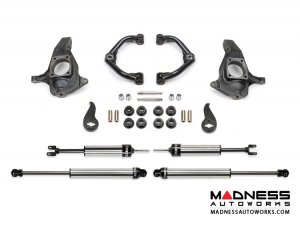 Chevrolet Silverado 2500/ 3500 4" Uniball UCA System w/ Dirt Logic 2.25 Shocks by Fabtech - 2WD/ 4WD (2011 - 2017)