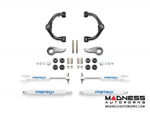GMC Sierra 2500/ 3500 3" Uniball UCA System w/ Performance Shocks by Fabtech - 2WD/ 4WD (2011 - 2017)