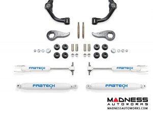 GMC Sierra 2500/ 3500 3" Uniball UCA System w/ Performance Shocks by Fabtech - 2WD/ 4WD (2011 - 2017)