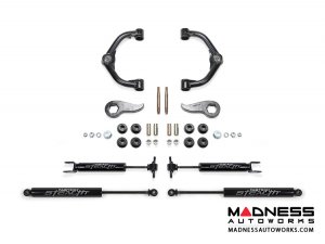 GMC Sierra 2500/ 3500 3" Uniball UCA System w/ Stealth Shocks by Fabtech - 2WD/ 4WD (2011 - 2017)