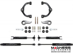 GMC Sierra 2500/ 3500 3" Uniball UCA System w/ Stealth Shocks by Fabtech - 2WD/ 4WD (2011 - 2017)