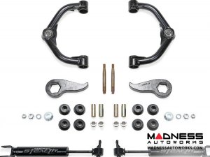 GMC Sierra 2500/ 3500 3" Uniball UCA System w/ Stealth Shocks by Fabtech - 2WD/ 4WD (2011 - 2017)