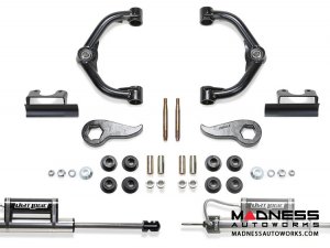 GMC Sierra 2500/ 3500 3" Uniball UCA System w/ Dirt Logic 2.25 Resi Shocks by Fabtech - 2WD/ 4WD (2011 - 2017)
