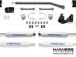Jeep Wrangler 3" Trail II System w/ Performance Shocks by FABTECH - 2 Door JK (Short Arm)