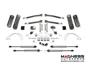 Jeep Wrangler 3" Long Travel Trail System w/ 2.25 Non Resi Dirt Logic Shocks by FABTECH - 2 Door JK (Short Arm)