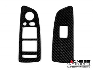 BMW E87 2003-2007 Window Switch Cover - Carbon Fiber