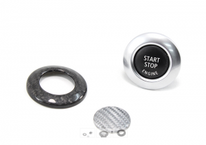 BMW E81/ E82/ E87/ E88 1 Series Start/Stop Button Cover - Carbon Fiber