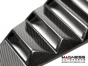 Ford Mustang Window Louvers by Anderson Composites - Carbon Fiber