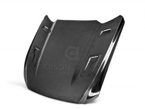 Ford Mustang Hood by Anderson Composites - Carbon Fiber - GTH Style