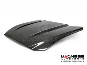 Ford Mustang Hood by Anderson Composites - Carbon Fiber - Type OE