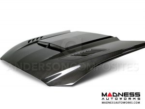 Ford Mustang Hood by Anderson Composites - "Ram Air" - Carbon Fiber Ford Mustang Hood by Anderson Composites - "Ram Air" - Carbon Fiber