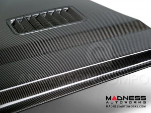 Ford Mustang Hood by Anderson Composties - Carbon Fiber - "Super Snake"