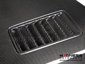 Ford Mustang Hood by Anderson Composties - Carbon Fiber - "Super Snake"
