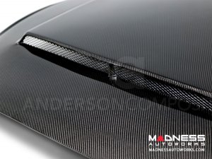 Ford Mustang Hood by Anderson Composties - Carbon Fiber - "Super Snake"