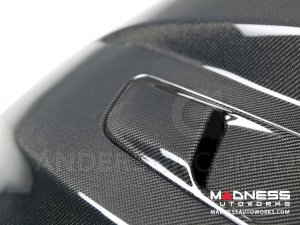 Ford Mustang Hood by Anderson Composites - Carbon Fiber - "Cowl" Ford Mustang Hood by Anderson Composites - Carbon Fiber - "Cowl"