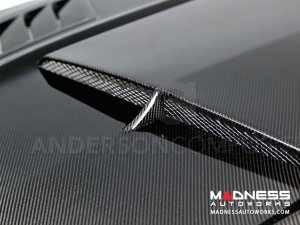 Ford Mustang Hood by Anderson Composites - "Ram Air" - Carbon Fiber Ford Mustang Hood by Anderson Composites - "Ram Air" - Carbon Fiber