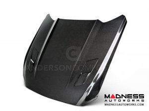 Ford Mustang Hood by Anderson Composites - Carbon Fiber - "GT"