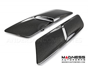 Ford Mustang GT Hood Vents by Anderson Composites - Carbon Fiber - Type OE Ford Mustang GT Hood Vents by Anderson Composites - Carbon Fiber - Type OE