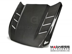 Ford Mustang Hood by Anderson Composites - "Heat Extractor" - Carbon Fiber 