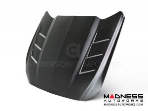 Ford Mustang Hood by Anderson Composites - "Heat Extractor" - Fiber Glass Ford Mustang Hood by Anderson Composites - "Heat Extractor" - Fiber Glass