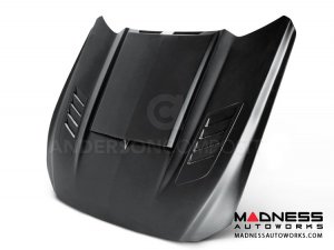 Ford Mustang Hood by Anderson Composites - "Ram Air" - Fiber Glass