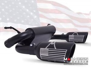 Jeep Wrangler JL Performance Exhaust System - Dual Exit Axle-Back - Patriot Series - Black Ceramic - 2.0L