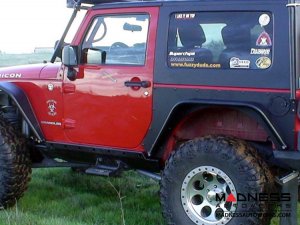 Jeep Wrangler JK Overline Rear Flare Mounting Exoskin - Pair - 4 Door Jeep Wrangler JK Overline Rear Flare Mounting Exoskin - Pair - 4 Door