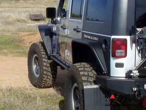 Jeep Wrangler JK Overline Rear Flare Mounting Exoskin - Pair - 2 Door 