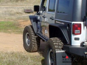 Jeep Wrangler JK Overline Hi-Clearance Dovetailed &amp; Removable Rear Flare - Standard Edition - Pair - 4 Door