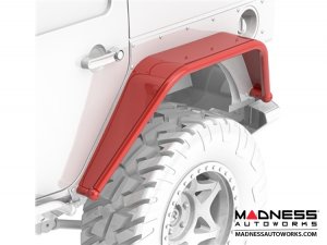 Jeep Wrangler JK Overline Hi-Clearance Dovetailed &amp; Removable Rear Flare - Wide Edition - Pair - 4 Door