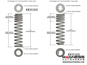 Jeep Wrangler JK True Dual-Rate Lift Kit - 2.5"