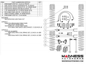 Jeep Wrangler JK True Dual-Rate Lift Kit - 2.5" 
