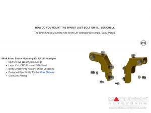 Jeep Wrangler JK 6Pak Long Travel Upgrade Kit - 3.5"