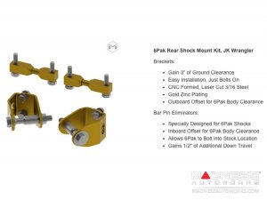 Jeep Wrangler JK 6Pak Long Travel Upgrade Kit - 3.5"